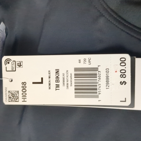 ADIDAS x Thebe Magugu Collab black swim bottom size large - Picture 3 of 6